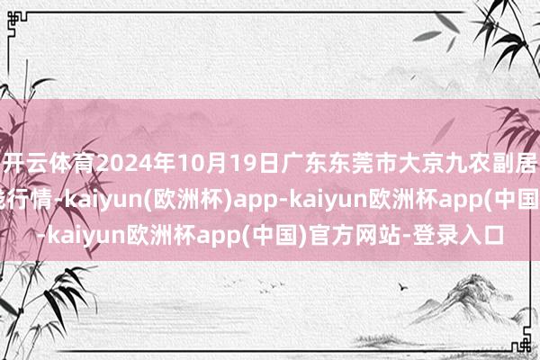 开云体育2024年10月19日广东东莞市大京九农副居品中心批发市集价钱行情-kaiyun(欧洲杯)app-kaiyun欧洲杯app(中国)官方网站-登录入口