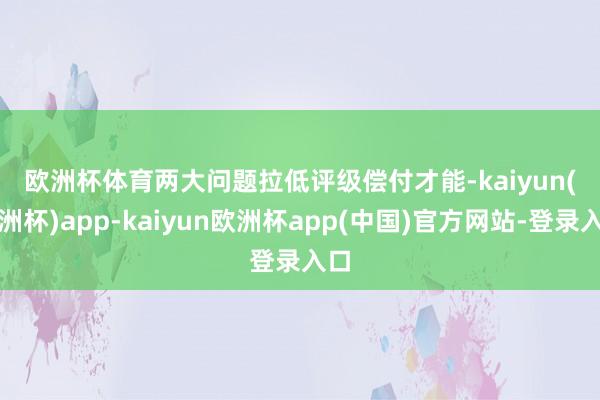 欧洲杯体育　　两大问题拉低评级　　偿付才能-kaiyun(欧洲杯)app-kaiyun欧洲杯app(中国)官方网站-登录入口