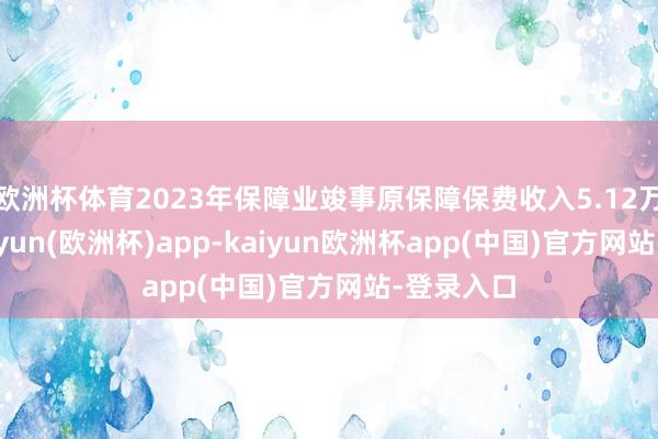 欧洲杯体育2023年保障业竣事原保障保费收入5.12万亿元-kaiyun(欧洲杯)app-kaiyun欧洲杯app(中国)官方网站-登录入口