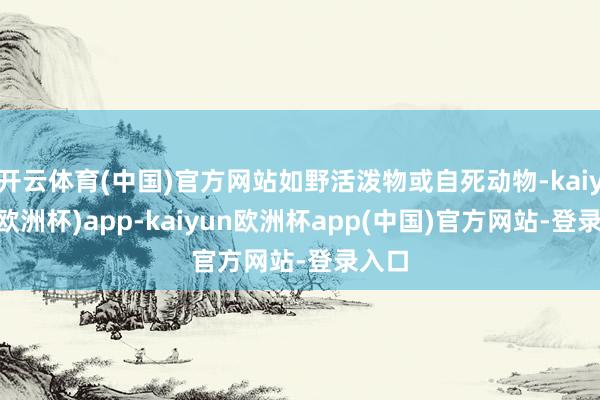 开云体育(中国)官方网站如野活泼物或自死动物-kaiyun(欧洲杯)app-kaiyun欧洲杯app(中国)官方网站-登录入口